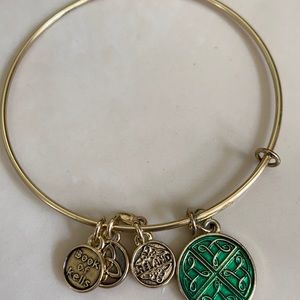 Fashion jewelry- gold bangle (Irish theme)